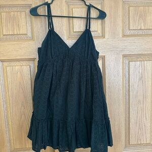 Wild Fable Black Eyelet Mini Dress